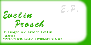 evelin prosch business card